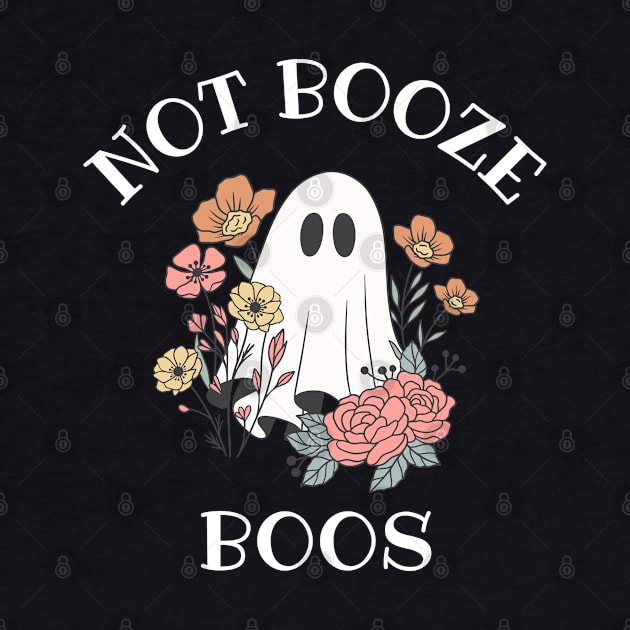 Vintage Not Booze Boos, Funny Halloween Cute Retro by WaBastian